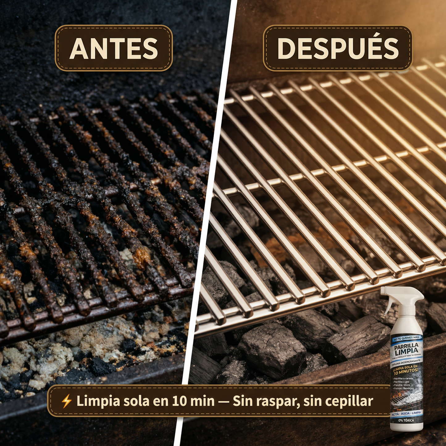 Parrilla Limpia® – No Te Quemes Más (Limpia Sola en 10 Minutos)