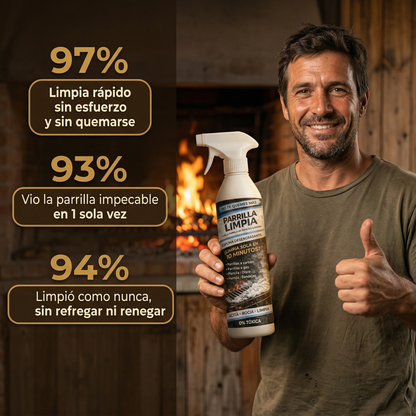 Parrilla Limpia® – No Te Quemes Más (Limpia Sola en 10 Minutos)