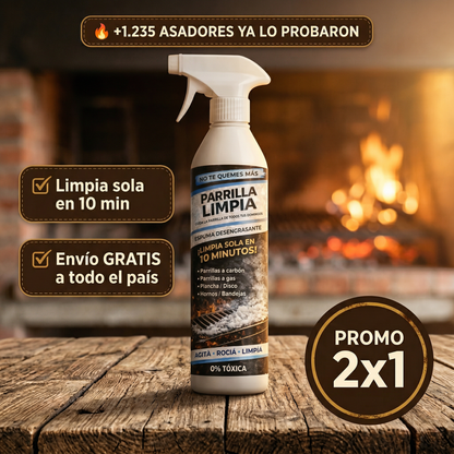 Parrilla Limpia® – No Te Quemes Más (Limpia Sola en 10 Minutos)