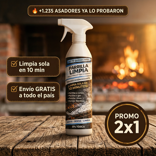 Parrilla Limpia® – No Te Quemes Más (Limpia Sola en 10 Minutos)