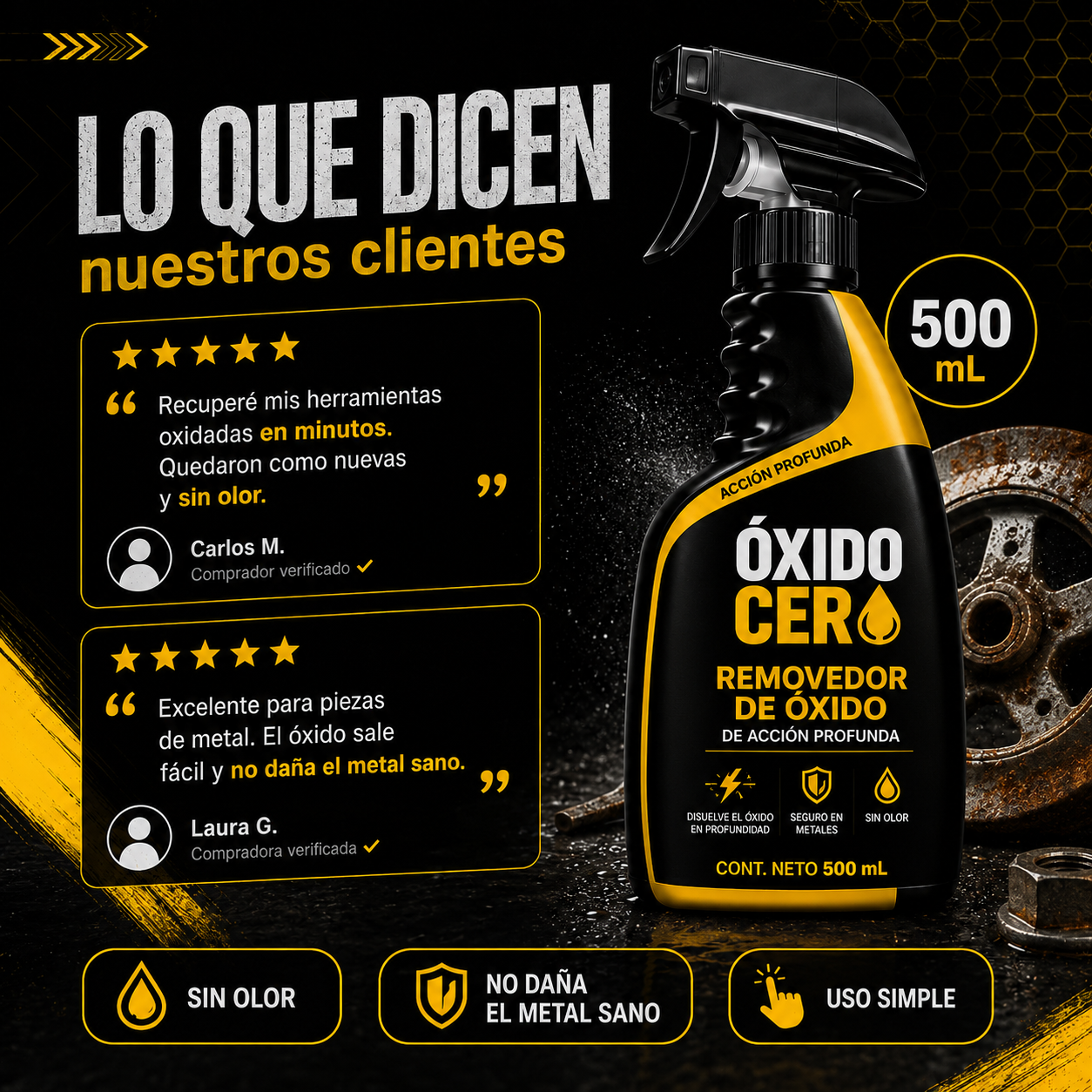 ÓXIDO CERO | Recuperá Metal Oxidado en minutos